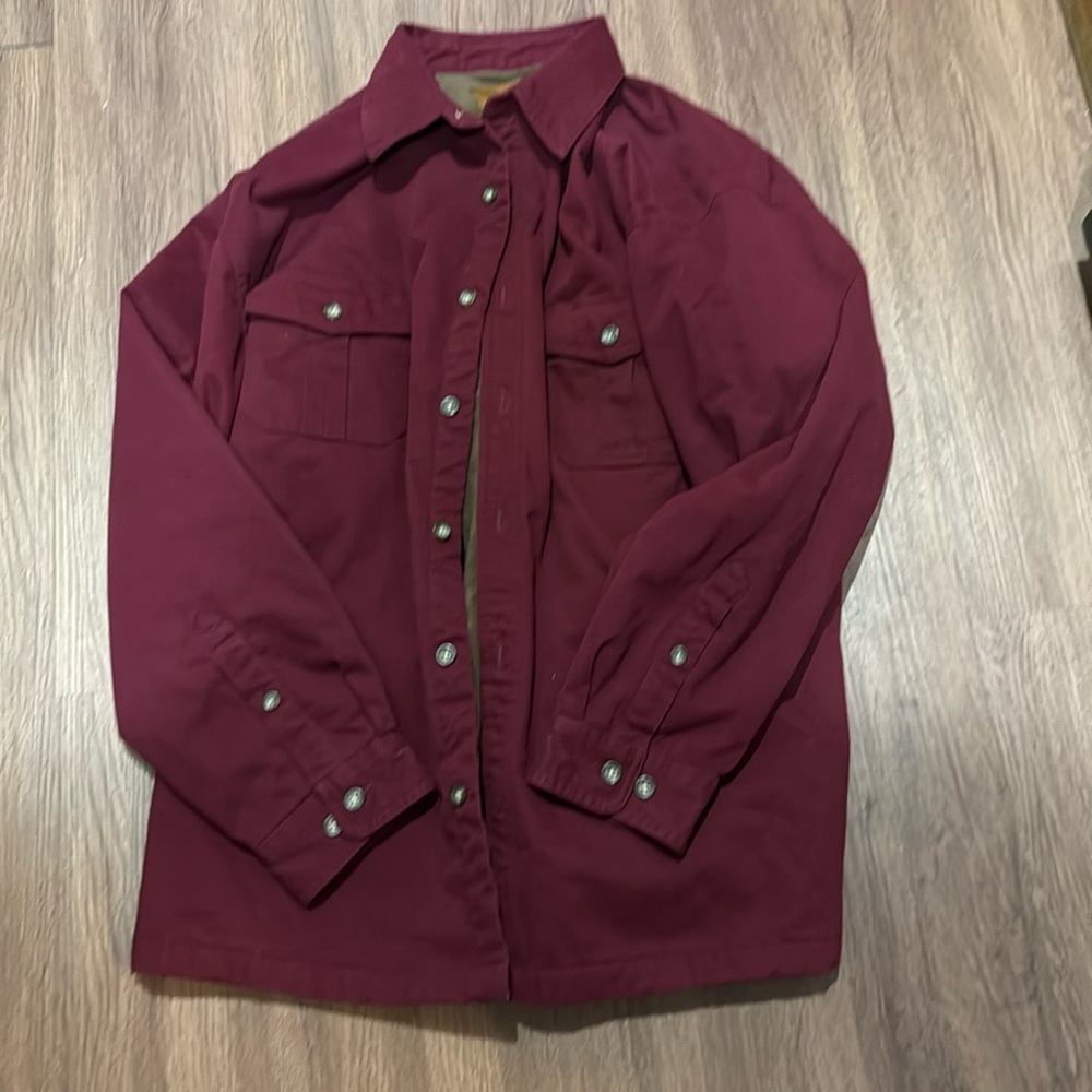 Men’s Button Down Lined Shirt Jacket - image 1